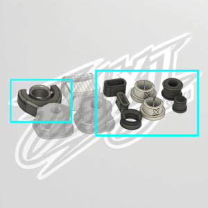 02J & 02M Ultimate Shift Bushings - Cabin Side Kit - (MK4 GTI Golf and Jetta)